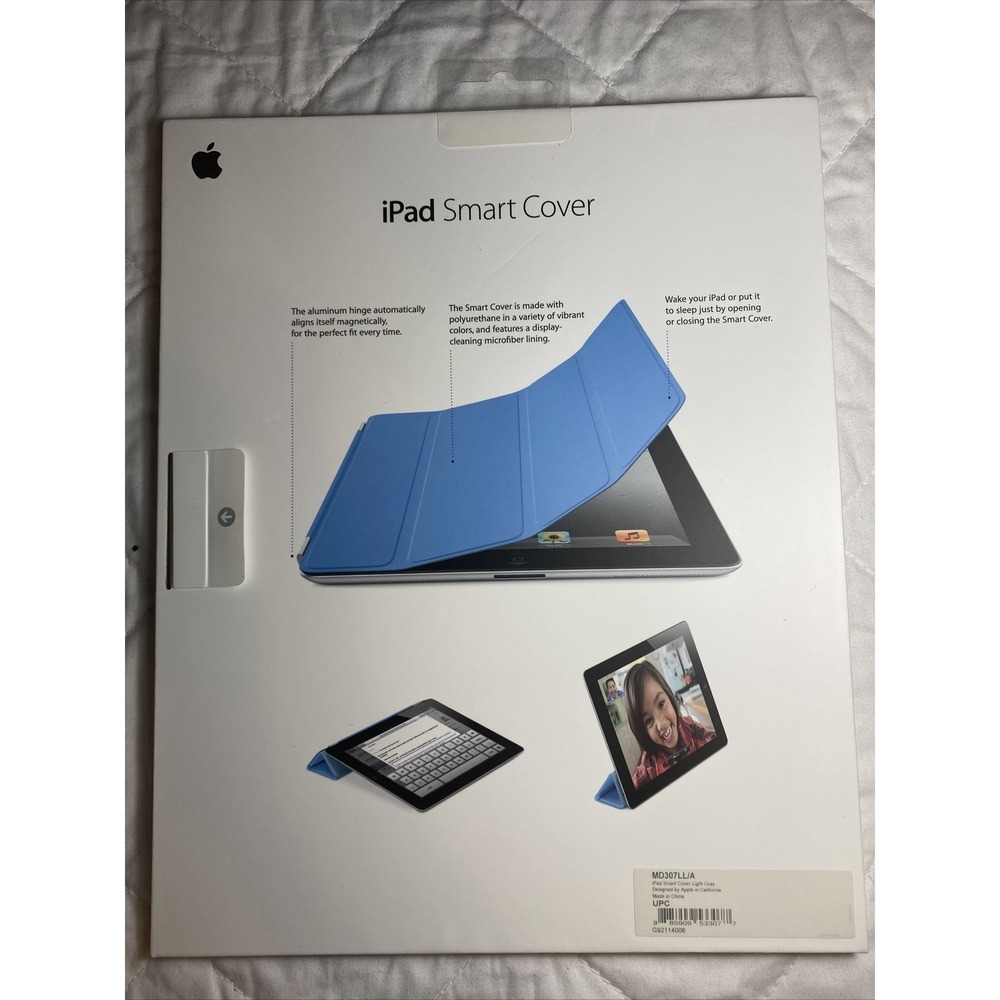 Authentic iPad Smart Cover Light Gray MD307LL/A Apple US SELLER for Ipad‎ 2 & 3